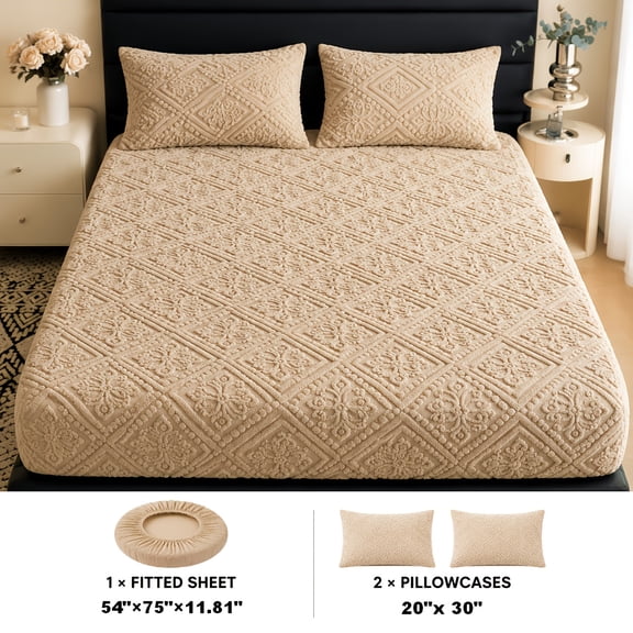 European Patterned Bedsheet, Suitable For Single Beds, Standard Double Beds, Extra Large Double Beds
