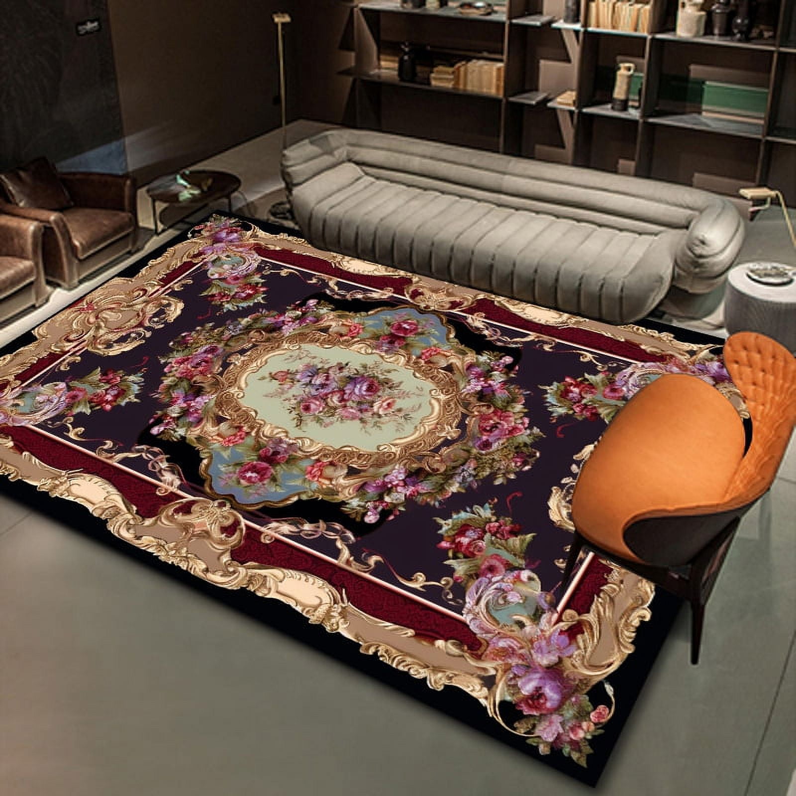 European Printing Large Living Room Carpets ration Home Luxury Area ...