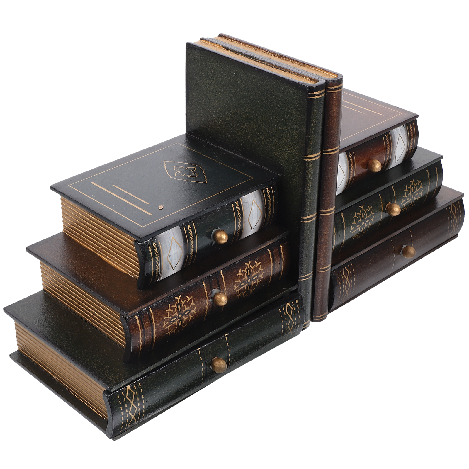 European Retro Bookends Shelf Ornaments Decoarport Vintage Decor
