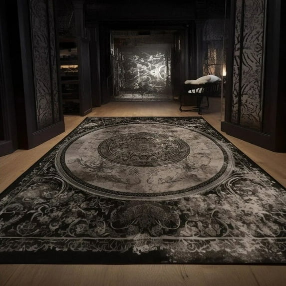 European Retro Court Living Room Decoration Carpets Luxury High Quality Rugs Bedroom Study Beside Decor Door Floor Mats Washable