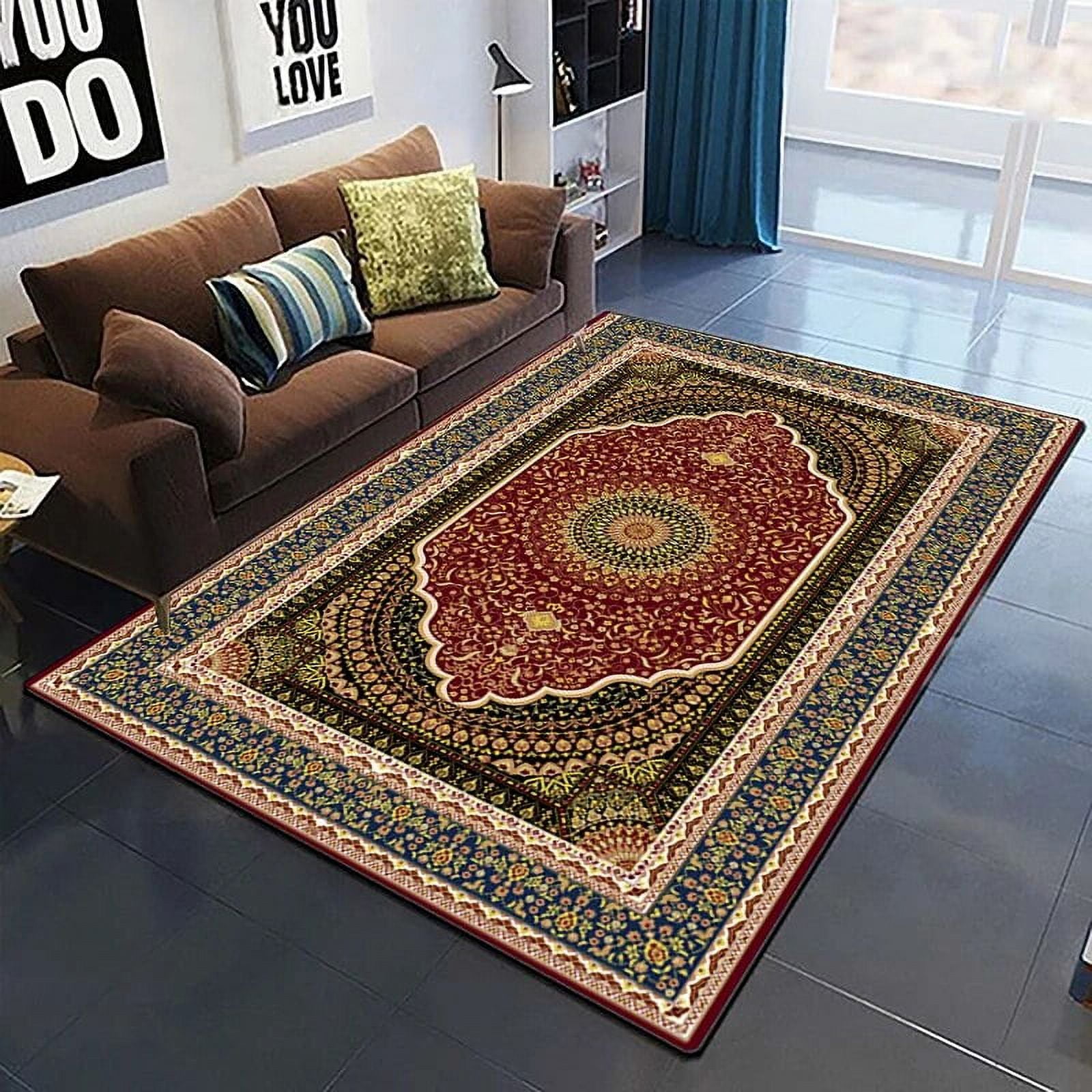 European Rococo Medieval Pattern Carpet rative Square Rug Modern House European Rococo Medieval Pattern Carpet rative Square Rug Modern House