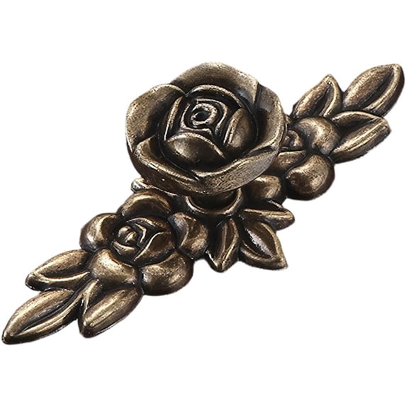 European Rose Style Cabinet Handles Kitchen Handles Zinc Alloy Wardrobe Pulls Drawer Knobs Furniture Hardware Handles