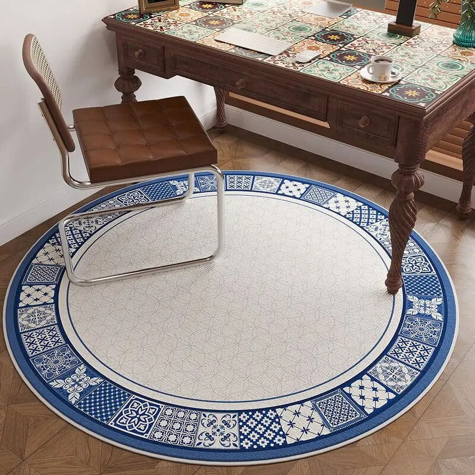 European Round Living Room Red Carpet 200x200 ration Home Balcony ...