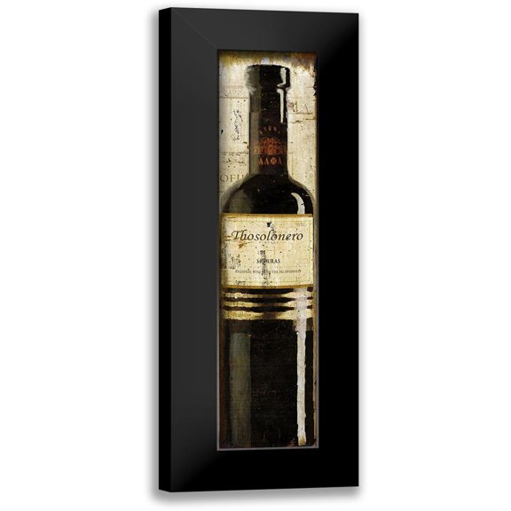 European Sample II-d 7x18 Black Modern Framed Museum Art Print Titled - Art Licensing Studio