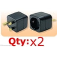 thumbnail image 1 of European Schuko to UK Adaptor Plug UAE IRELAND Grounded Adapter, 1 of 1