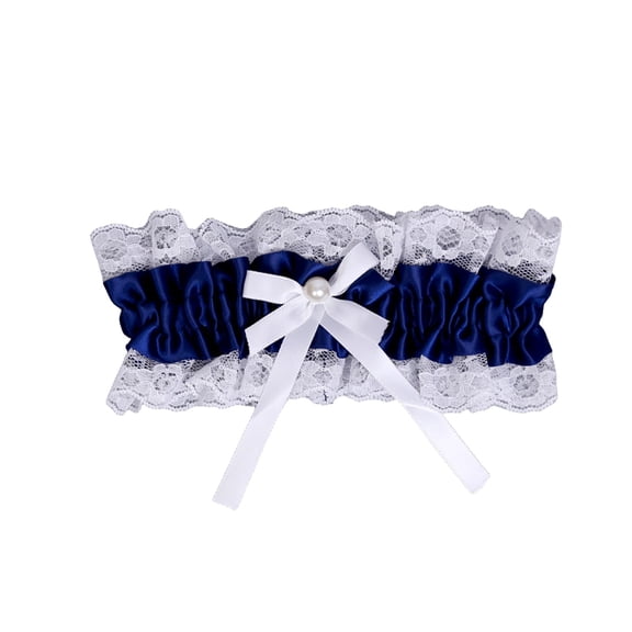 European Sexy Garter Thigh Ring Satin Bow Lace Body Chain Elegant Wedding Accessory Small For Bridal Party
