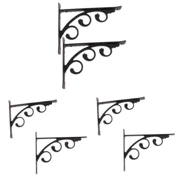 European Shaped Wall Mounted Shelf Bracket 6 Pieces From