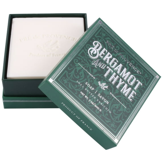 Pre de Provence Bergamot & Thyme Shea Butter Soap Gift Box, 200 Gram