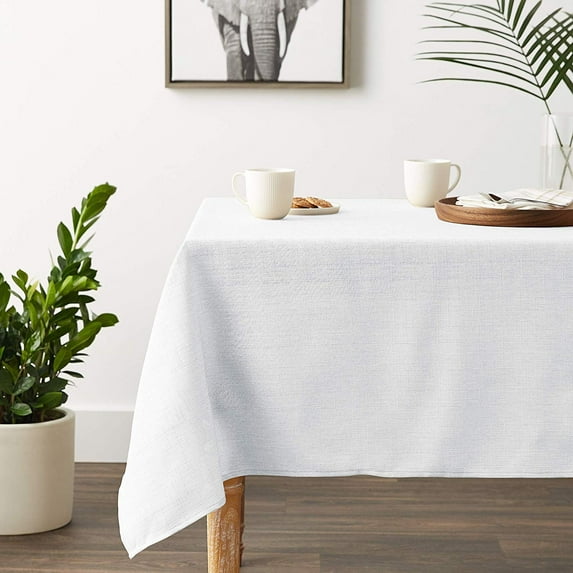 European Solid Faux Linen Pattern