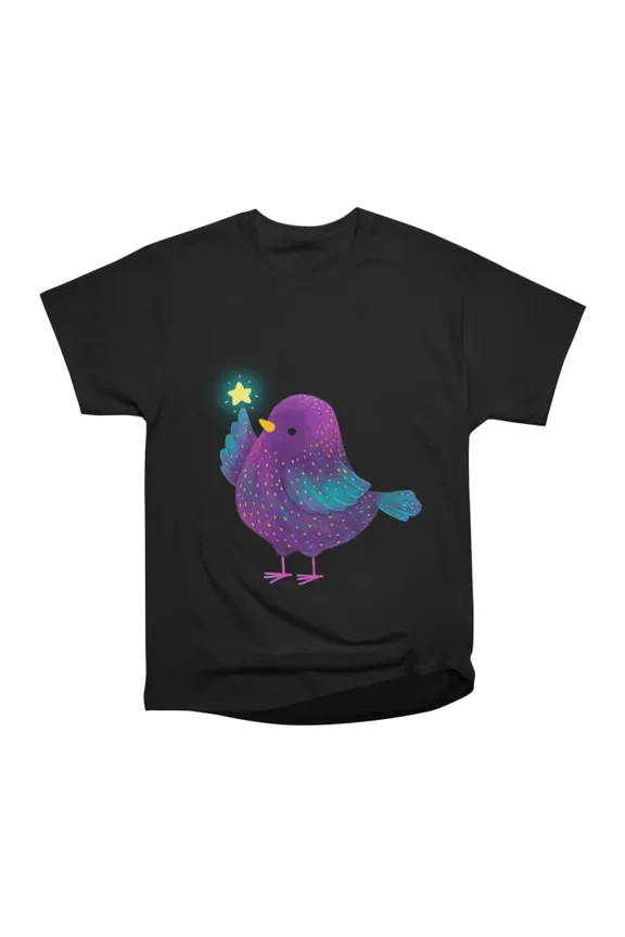 European Starling Bird with star T-Shirt Tee Gift For Him Merch For Her Apparel For Friend