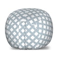 thumbnail image 1 of European Storage Toy Bag Chair, Portuguese Style Geometric Detailed Abstract Geometrical Shapes Print, Stuffed Animal Organizer Washable Bag, Small Size, Blue White, by Ambesonne, 1 of 3