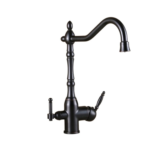 European-Style All-Copper Antique Faucet, Can Be Rotated Double-Handle Multi-Functional Clean Water Faucet Hot And Cold Mixed ,Smooth Operation