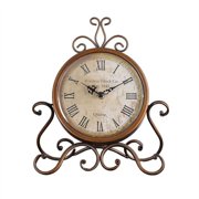 European Style Antique Clock Table Top Decoration Home Clock Metal Clock Home Decoration