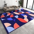 thumbnail image 1 of European Style Area Rugs, Colorful Abstract Geometric Patterns Floor Carpet, Modern Non-Shedding Indoor Foldable Easy Clean Rug for Living Room Bedroom Office Home Decor 5ft x 7ft, 1 of 6