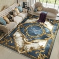 thumbnail image 1 of European Style Blue Carpet Living Room Table Accessories Area Rug for Bedroom Luxury Home ra Large A, 1 of 5