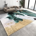 thumbnail image 1 of European Style Boys Rugs For Bedroom, Green Gold Abstract Graffiti Art Kids Room Rug Soft Fuzzy Washable For Living Room Game Room Coffee Table 4x6ft, 1 of 6