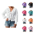 thumbnail image 1 of European Style Cardigan Sweater Long Sleeve Bow Knit Open Front Casual Outwear Soft Comfortable Lightweight Fashion Cardigan Sweaters for Women, 1 of 2