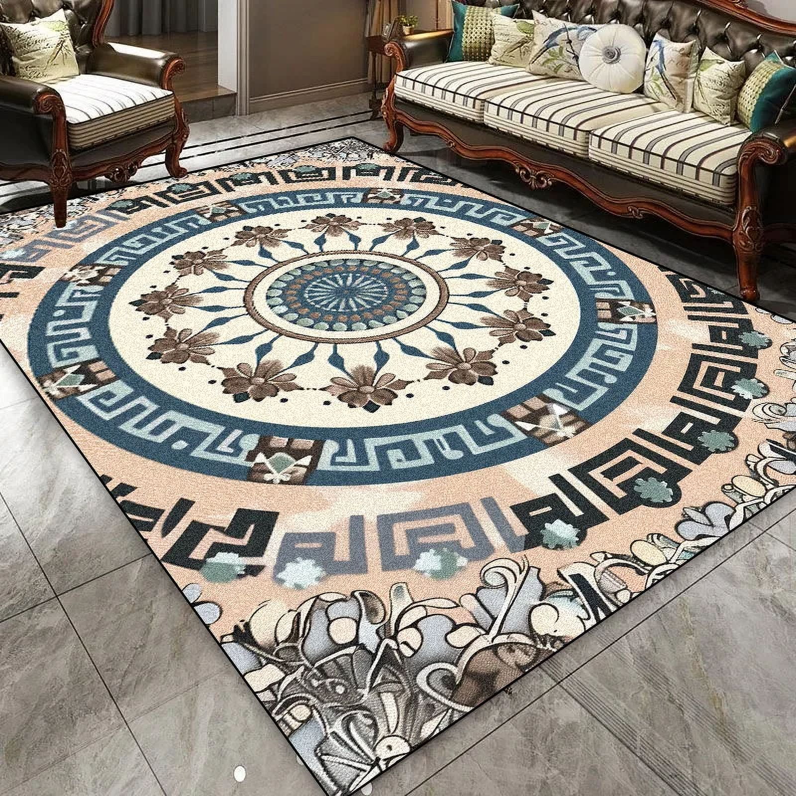 European Style Carpet Rocking Chair Rug for Living Room Large Area ...