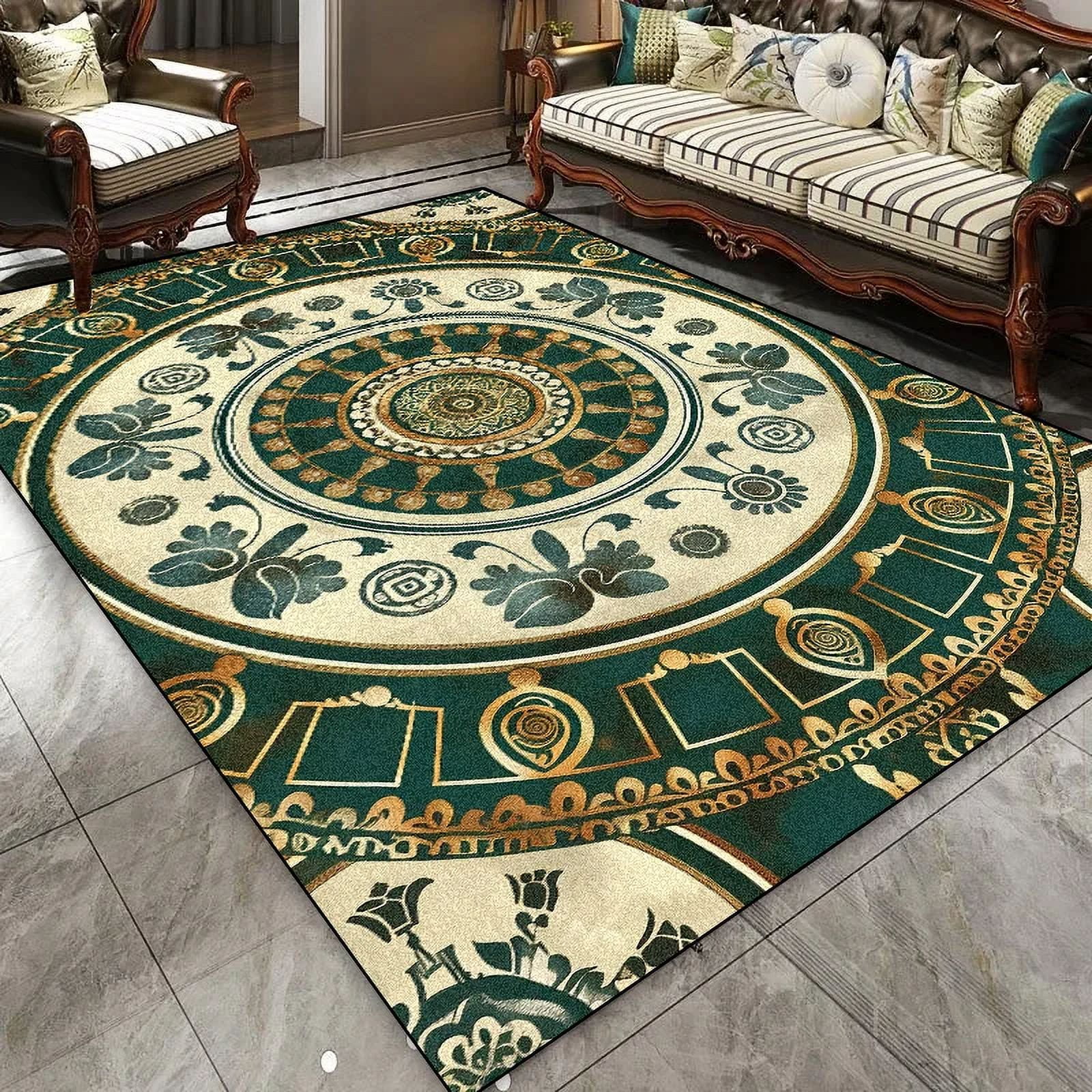 European Style Carpet Rocking Chair Rug for Living Room Large Area ...