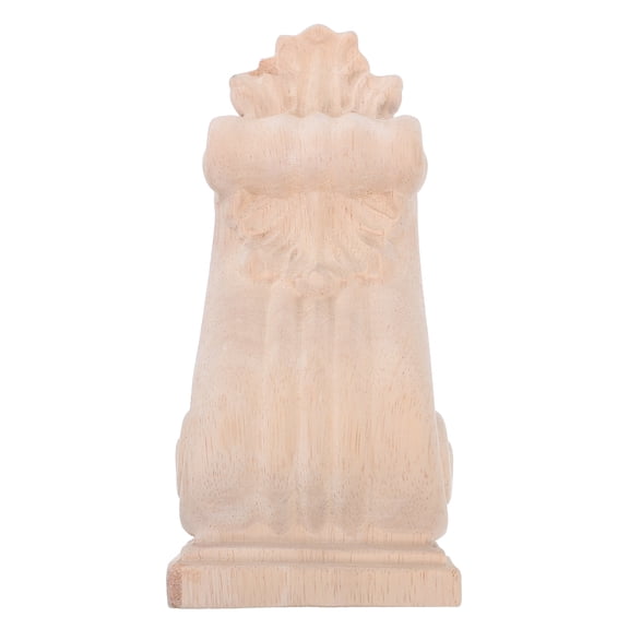 European Style Carved Wood Corbel - Rustic Wooden Corner Corbel Onlay Applique For Shelves And Doors Home Interior Accent Unpainted Furniture Wood Carved Decoration