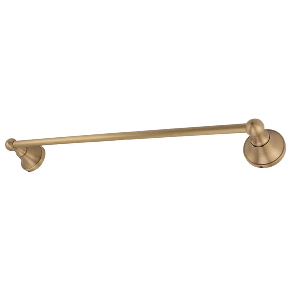 European Style Copper Single Rod Towel Bar Holder, 19.4 Inch Wall Mount Bath Accessory with Mounting Hardware Bathroom Toilet