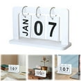 thumbnail image 1 of European Style Creative Pure White Wooden Calendar Ornaments Home Decor Living Room Foyer Dining Table Cabinet Photography, 1 of 6