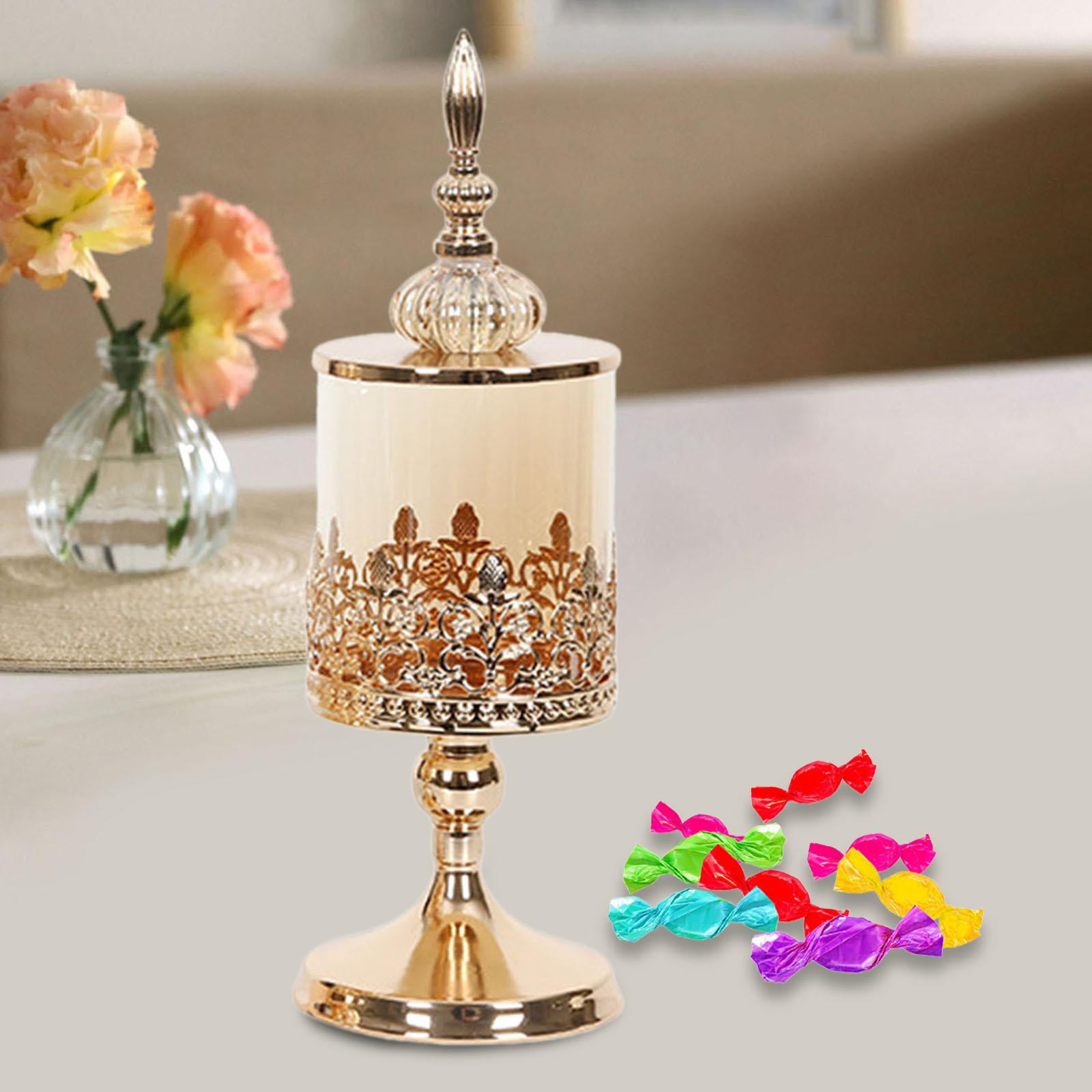 W10.5*h18cm Glass Candle Holder Empty Candle Jars With Lids Candle Holders  Wedding Party Candy Jar - Candle Holders - AliExpress