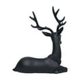thumbnail image 1 of European Style Deer Statue, Weather-Resistant Outdoor Garden Decor, Rust-Proof Entryway Porch Sculpture, 20cm Antique Finish, 1 of 5