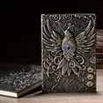 thumbnail image 1 of European Style Embossed A5 Notebook, 100 Pages, Vintage Exquisite Texture and Elegant Look, for Office Record Keeping Daily Note Taking and Personal Journal Writing, 1 of 5