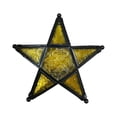 thumbnail image 1 of European Style Five Pointed Star Windproof Candle Holder Glass Iron Hollow Lantern for Home Garden Decoration, 1 of 7