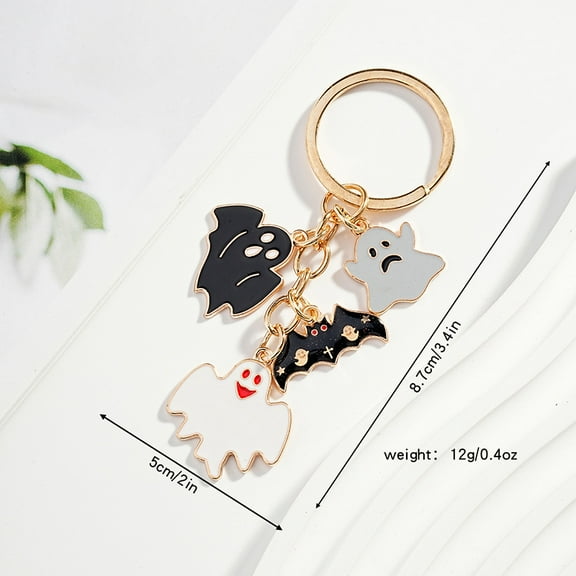 European Style Halloween Keychain New Creative Cute Cartoon Anime Personality Key Ring