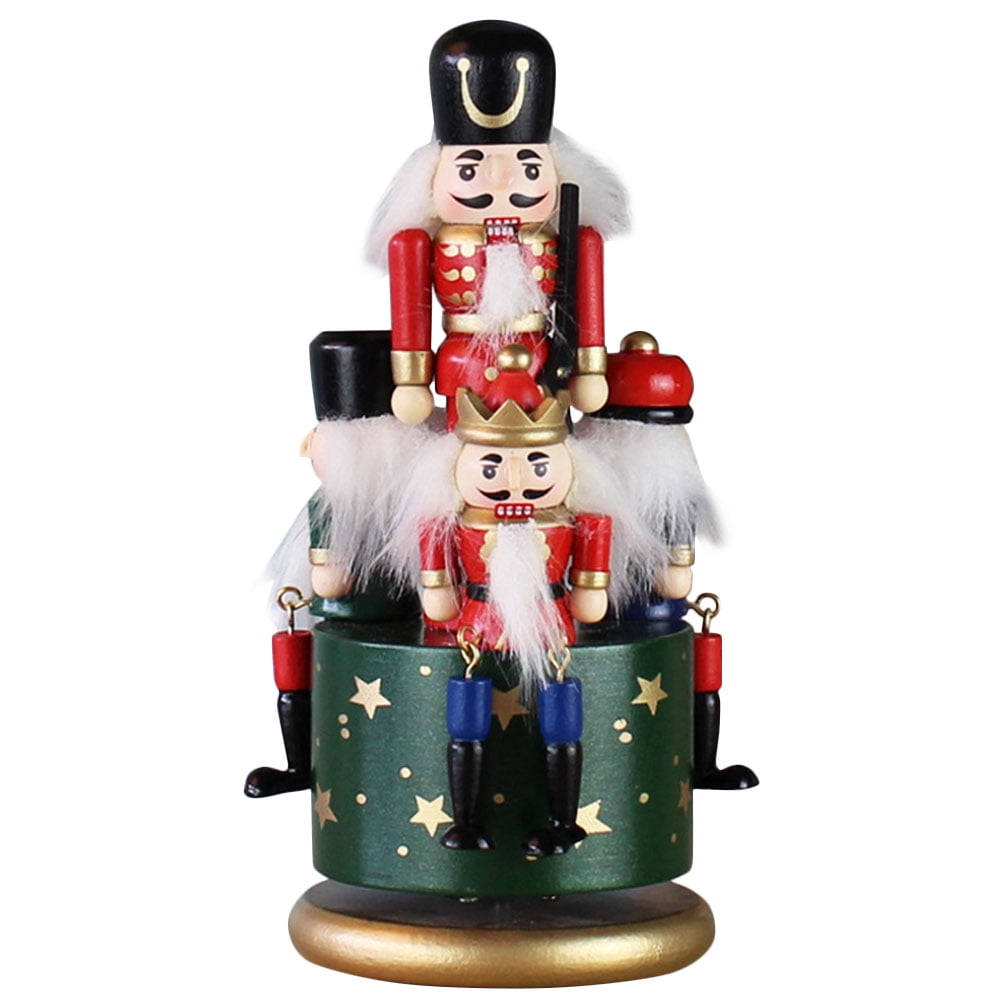 European Style Hand Painted Nutcracker Music Box Desktop Adorns Craft