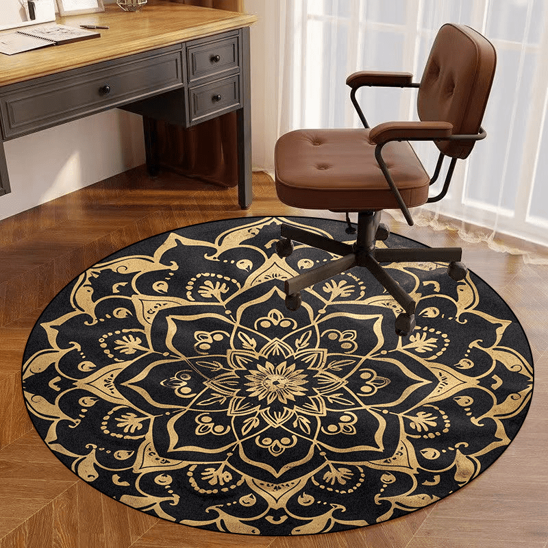 Eurographics Rugs European Style Home Round Carpet Bedroom Swivel Chair Area Rugs Living ...