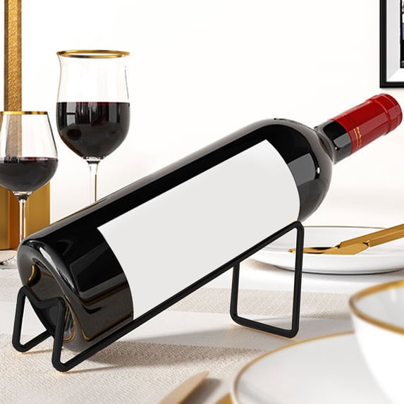 European Style Iron Wine Rack Wall Mounted Display Holder, Space Saving Wine Bottle Organizer for Kitchen and Dining Room, Decorative Metal Wine Storage for Home Bar and Restaurant
