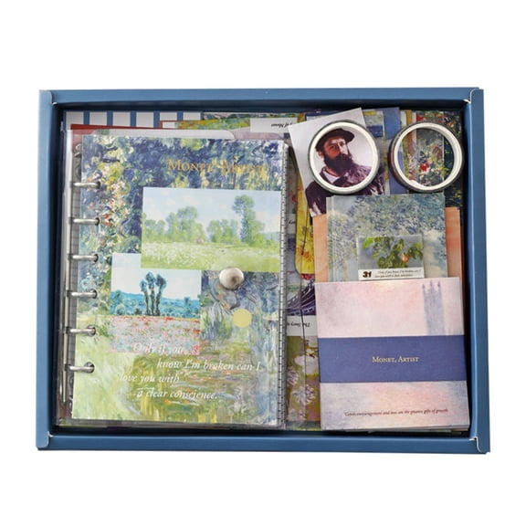 Journal Gift Set Notebook Stickers Bookmarks in Elegant Box for Creative Items