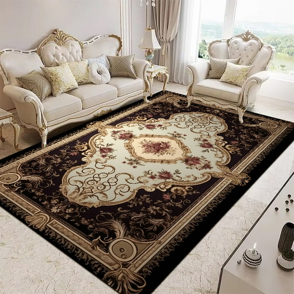European Style Large Size Household Carpets for Living Room Luxury ration Soft Rugs Bedroom Rug Non-