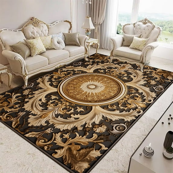 European Style Large Size Household Carpets for Living Room Luxury ration Soft Rugs Bedroom Rug Non-