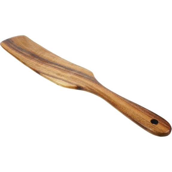 European Style Long Handle Wooden Shovel Slotted Spatula Cooking Wooden Spurtle Wood Flipper Turner Wood Spatula Jar Butter Multifunction Kitchenware Food Cream(x)