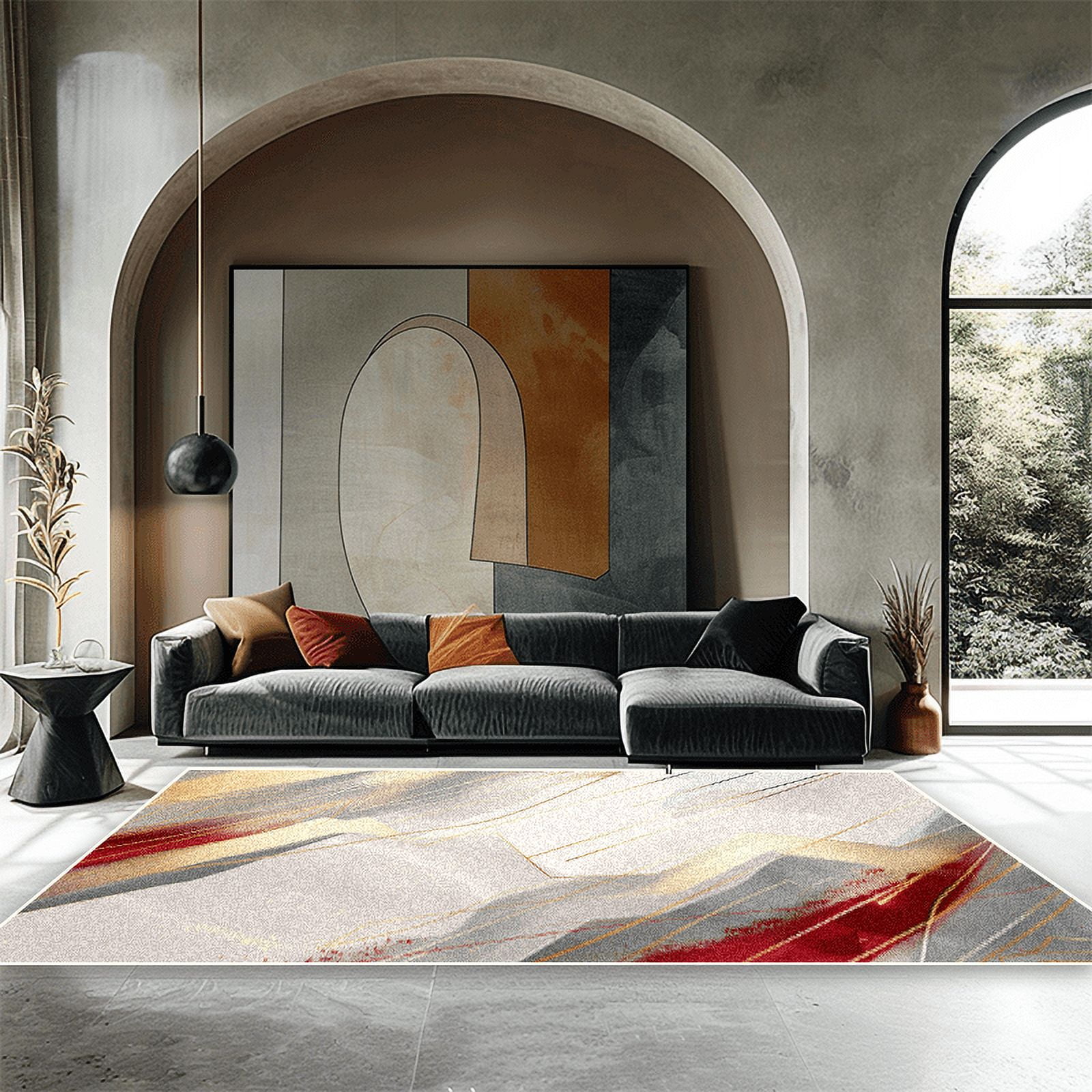 European Style Luxury Abstract Carpet Study Game Room Bedroom Bedside ...