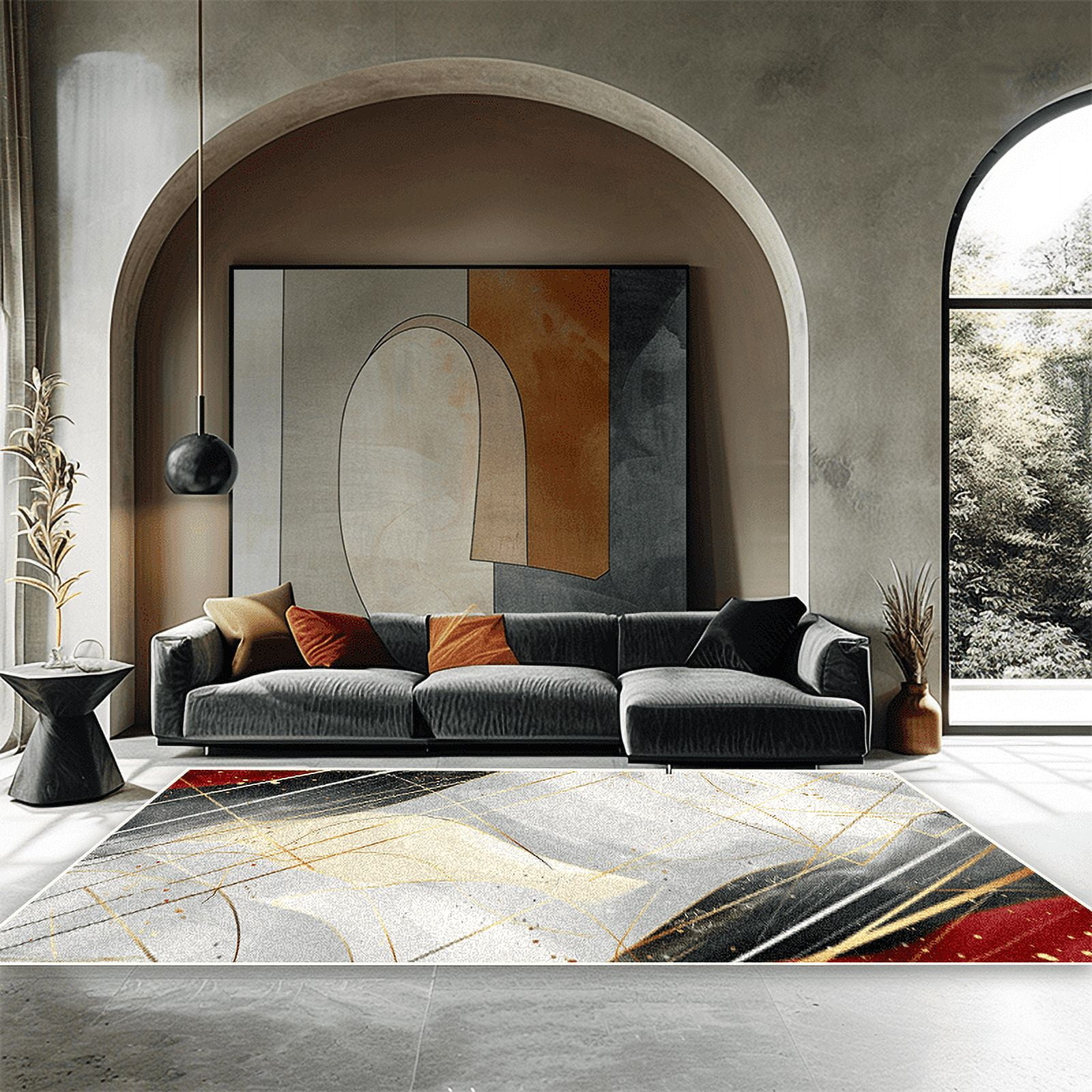 European Style Luxury Abstract Carpet Study Game Room Bedroom Bedside ...