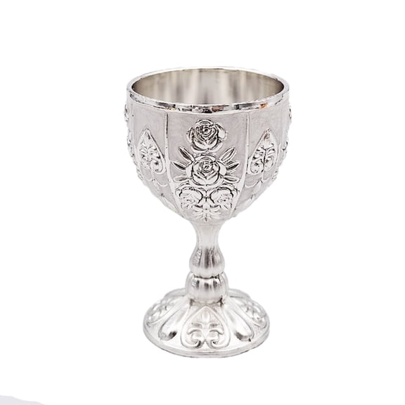 European Style Metal Shot Glass - Creative One-Sip Wine Cup for Home Use & Exhibition Hall Decoration,Exquisite Retro Design,Durable Alloy Material,Multi-Functional Ornament
