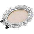 thumbnail image 1 of Vintage Resin Picture Frame for Small Photos Decor Silver Color Collectible Gift Ideas 4.5 x 3.5, 1 of 6