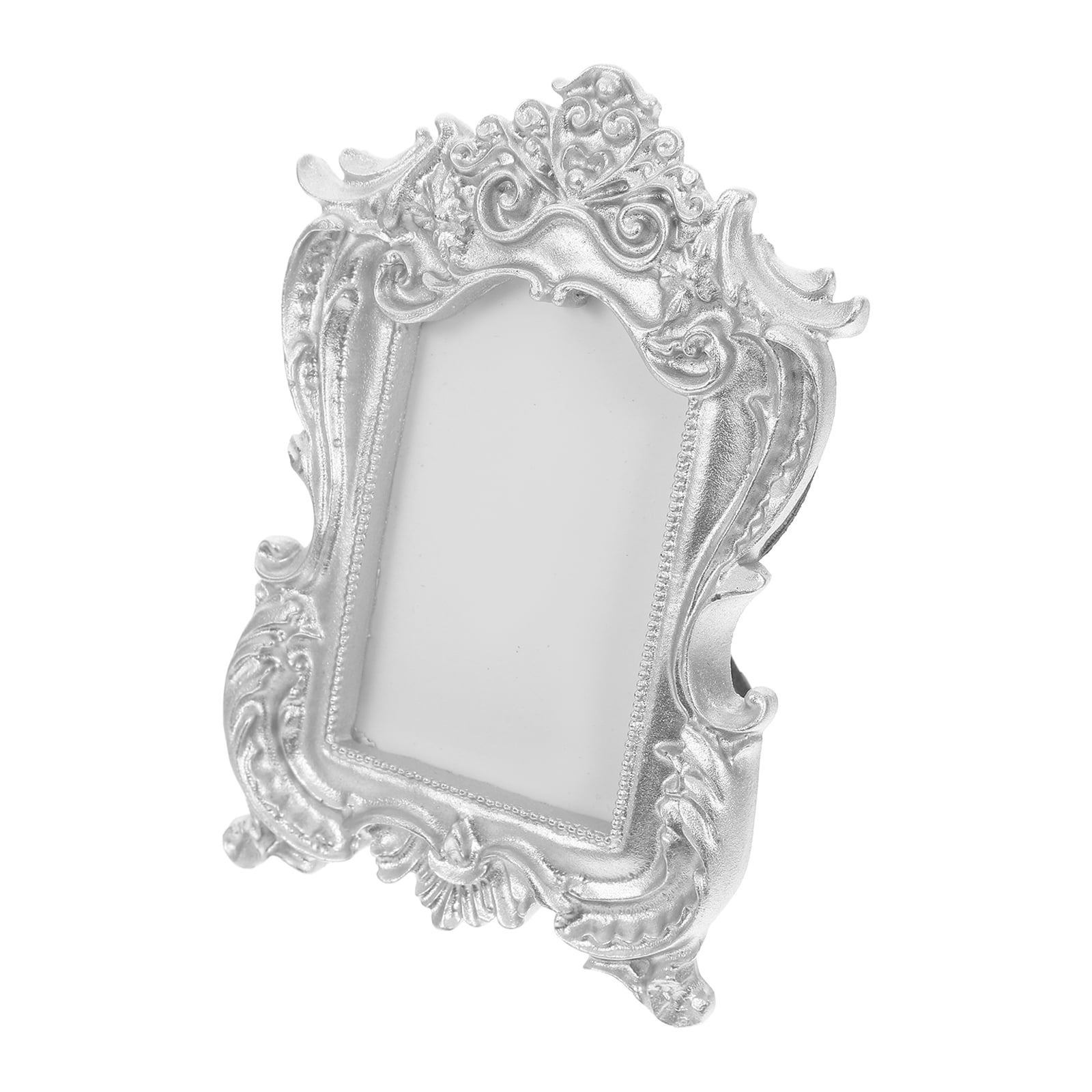 European Style Photo Frame Vintage Decor Mini Frames Display Silver ...