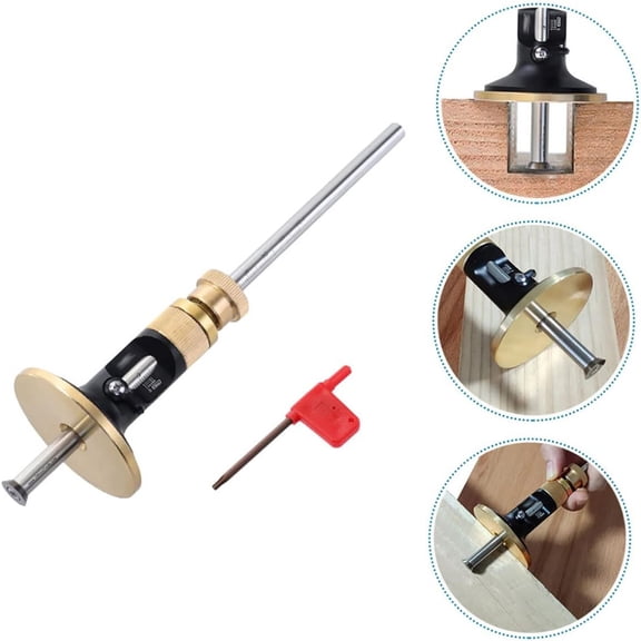 European Style Precision Woodworking Marking Gauge with Tungsten Carbide Tip Scribing Caliper Measuring Tool