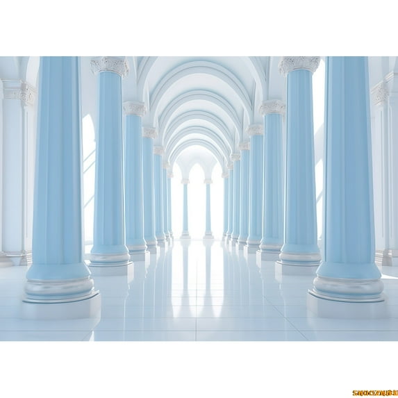 European Style Retro Building Theme Photography Backdrops Props Theater Opera Old Church Photo Studio Background EE-03