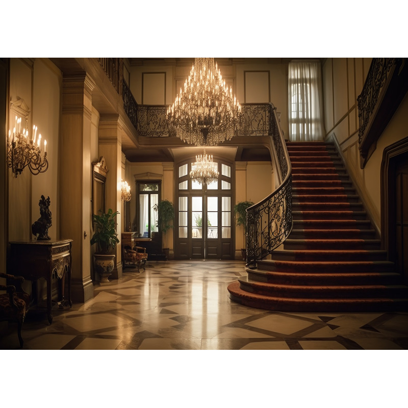 European Style Retro Castle Theme Photography Backdrops Props Vintage ...