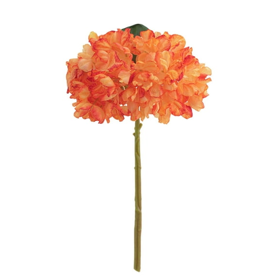 European Style Retro Single Charred Edge Hydrangea Artificial Flower Bouquet Wedding Staircase Decoration Flowers Artificial Flowers