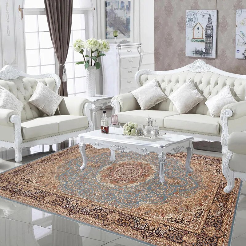 European Style Short Pile Carpets for Living Room ration Rugs for