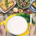 thumbnail image 1 of European Style Summer Outdoor Wedding Placemat Green Simulation Leaves New Simulation Lemon Placemat Tray Pad, 1 of 5