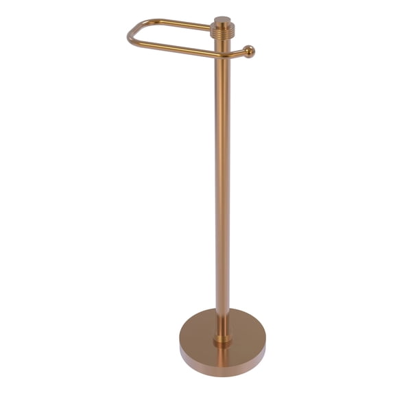 Allied Brass TS-25EG-BBR Dotted Ring Style European Style Toilet Tissue Stand, Brushed Bronze